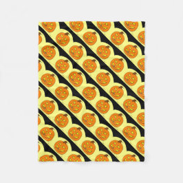 Manta Polar Jack o' Lantern Fleece Blanket