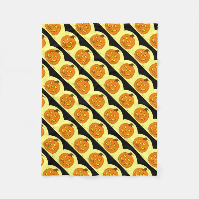 Manta Polar Jack o' Lantern Fleece Blanket (Anverso)