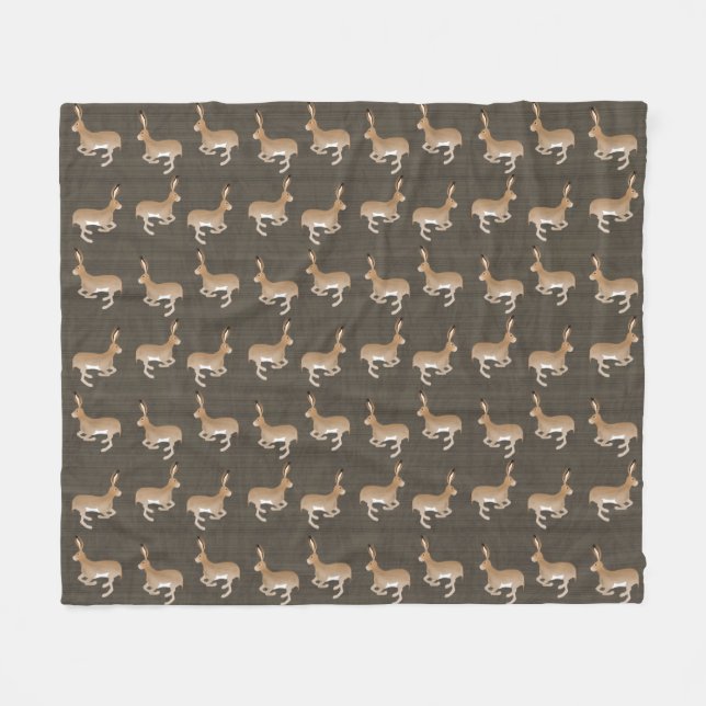 Manta Polar Jack Rabbits Fleece Blanket (Frente (Horizontal))