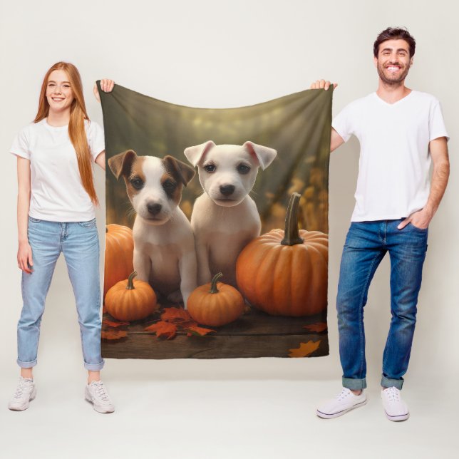 Manta Polar Jack Russell Puppy Autumn Delight Pumpkin (In situ)