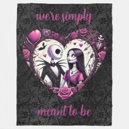 Manta Polar Jack y Sally Gótico Valentine