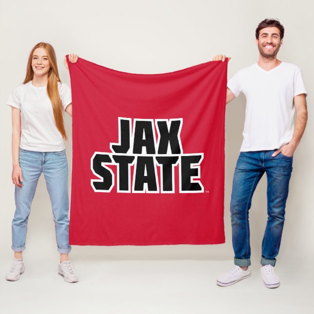 Manta Polar Jacksonville State University JAX STATE Bold Texto (In situ)