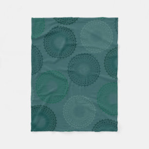 Manta Polar Jaded Verde azulado Lace Doily