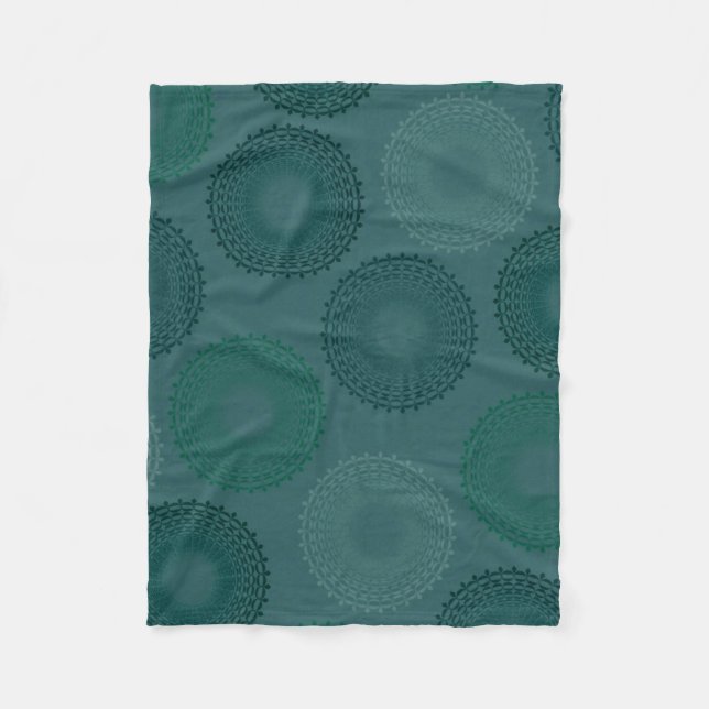 Manta Polar Jaded Verde azulado Lace Doily (Anverso)