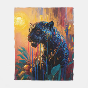 Manta Polar Jaguar negro