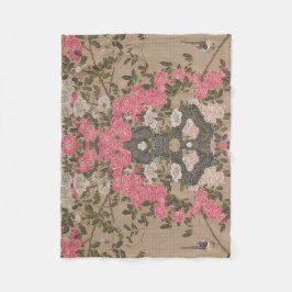Manta Polar Jakuchu Rose Harmony Fleece Blanket