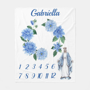 Manta Polar Jalón bendecido católico del bebé del Virgen María