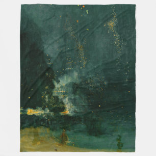 Manta Polar James Whistler - Nocturne en negro y oro