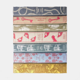 Manta Polar Jane Austen's Books Fleece Blanket