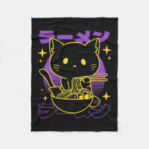 Manta Polar Japonés de gato Ramen