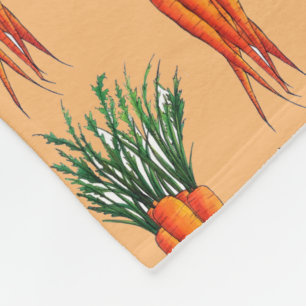 Manta Polar Jardín de verduras de Naranja de zanjas
