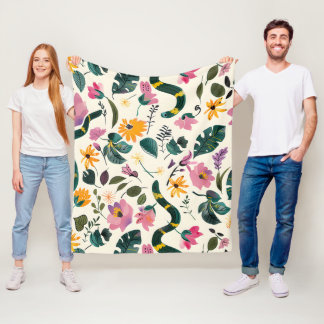 Manta Polar Jardín encantado