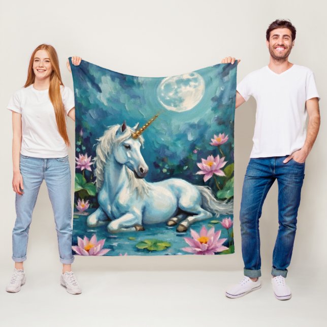 Manta Polar Jardín Místico de Unicornio (In situ)