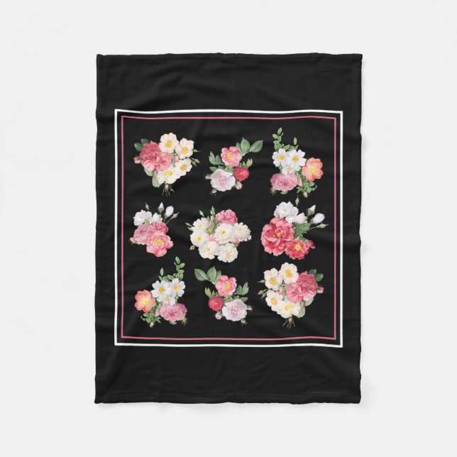 Manta Polar Jardinería de girasol (Anverso)