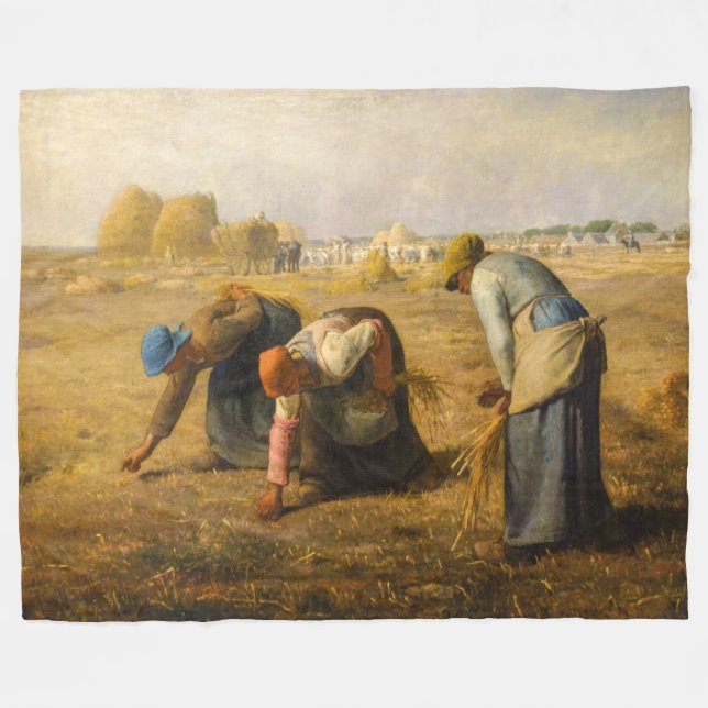 Manta Polar Jean-Francois Millet - The Gleaners (Frente (Horizontal))