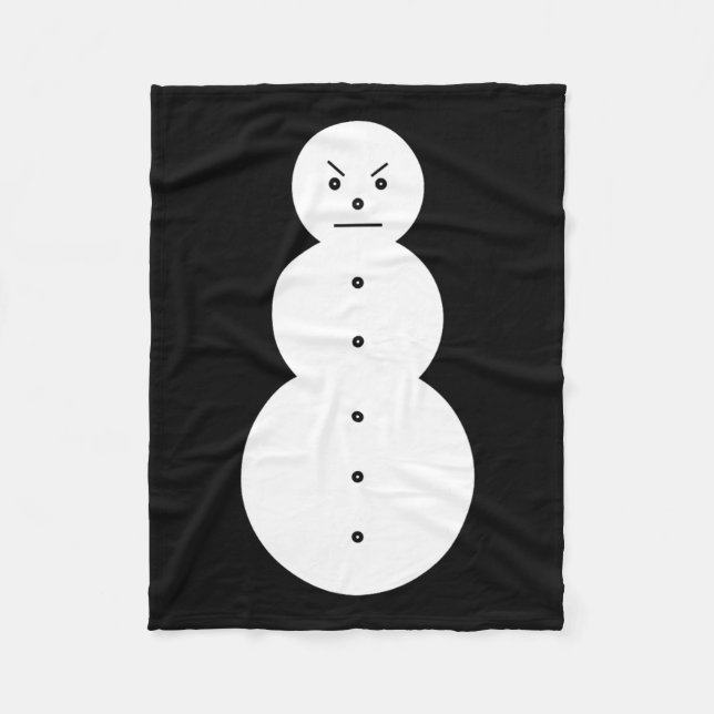 Manta Polar Jeezy Snowman - Hiphop Angry Snowman Jeezy Christm (Anverso)