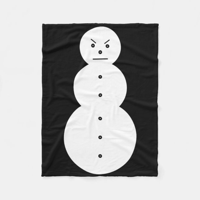 Manta Polar Jeezy Snowman - Hiphop Angry Snowman Jeezy Christm (Anverso)