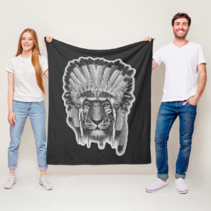 Manta Polar Jefe del tigre del nativo americano