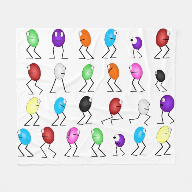 Manta Polar Jelly Beans Fleece Blanket (Frente (Horizontal))