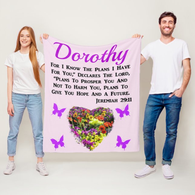 MANTA POLAR JEREMIAH PERSONALIZADO 29:11 FLORAL (In situ)