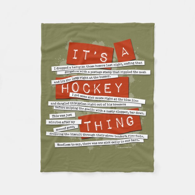 Manta Polar Jerga de Hockey (Anverso)