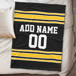 Manta Polar Jersey de equipo con nombre y número de encargo