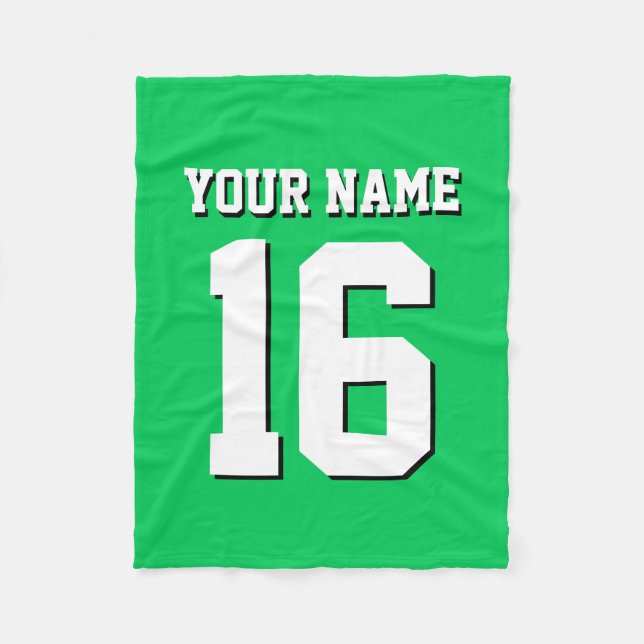 Manta Polar Jersey del equipo deportivo Emerald Green (Anverso)