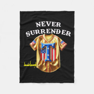 Manta Polar Jersey Nunca Renunciar A Pro Trump Divertido Vestí