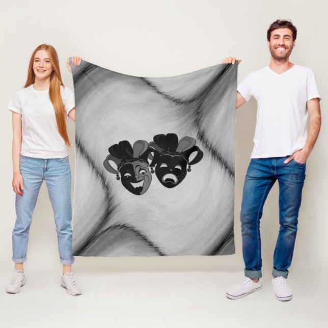 Manta Polar Jester de teatro de comedia y tragedia enmascara p (In situ)