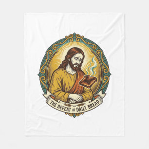 Manta Polar Jesús Derrotado Fumando Tostadas Quemadas Desayuno