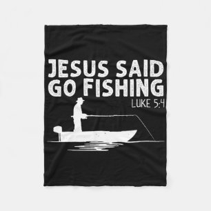Manta Polar Jesús dijo ve a pescar Cristo cristiano pescador F