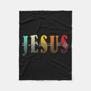 Manta Polar Jesús El Camino La Verdad La Vida Fe Cristiana