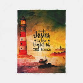 Manta Polar Jesús es la luz del Verso de la Biblia Mundial