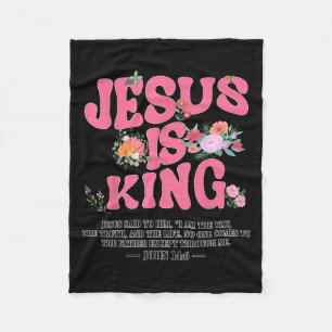 Manta Polar Jesús Es Rey Nk Cristiano Niño Dios Hermana Hija