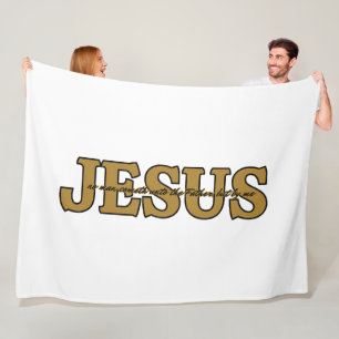 Manta Polar Jesús Fe Cristiana Juan 14:6 Verso de la Biblia KJ