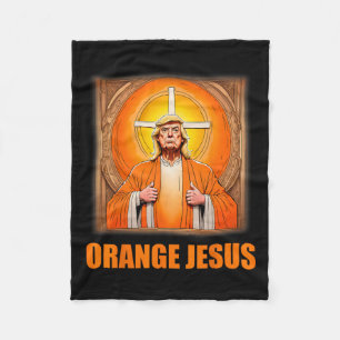 Manta Polar Jesús Funny Trump 1