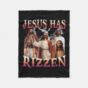 Manta Polar Jesús Ha Rizzen Graciosa Novedad Meme Cristiano Je