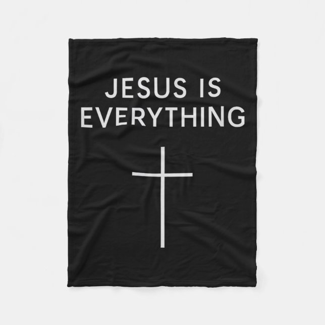 Manta Polar Jesus Is Everything Minimal Cross Christian Faith  (Anverso)