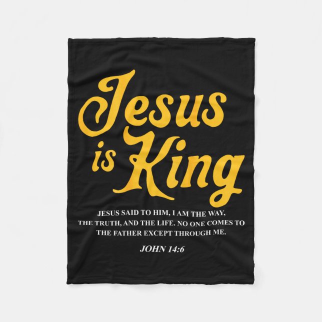 Manta Polar Jesus Is King John 14_6 Costume Jesus Christian (o (Anverso)