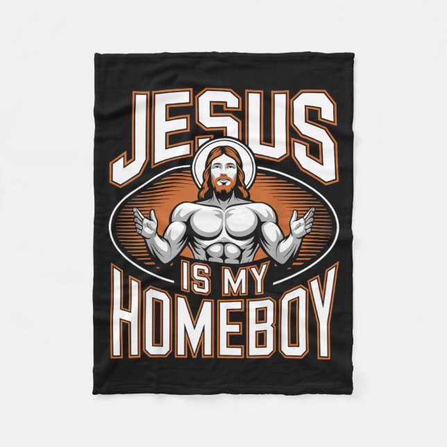 Manta Polar Jesus Is My Homeboy Religious Gym Christian Faith  (Anverso)