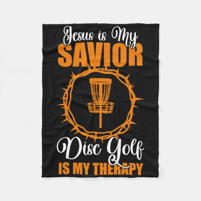 Manta Polar Jesus Is My Savior Disc Golf Therapy Disc Golf Des (Anverso)