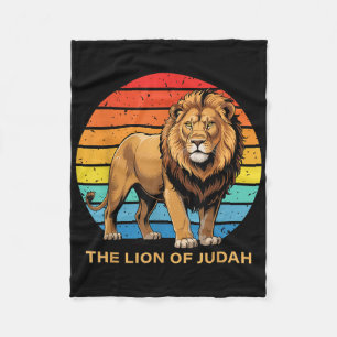 Manta Polar Jesús León De Judá Fe Cristiana La Biblia De Dios 