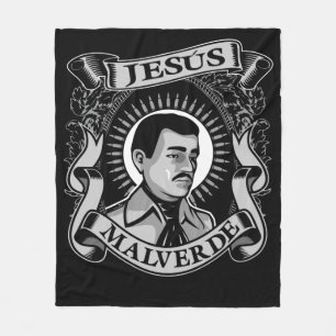 Manta Polar Jesus Malverde Gift Hero Mexicano Jesus Malverde