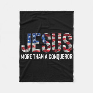 Manta Polar Jesús Más Que Un Conquistador Vintage De Bandera E