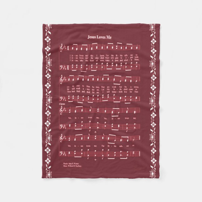 MANTA POLAR JESÚS ME AMA (Anverso)