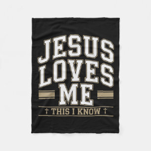 Manta Polar Jesús Me Ama Esto Conozco A Los Hombres Cristianos