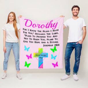 MANTA POLAR JESÚS ME AMA JEREMIAH 29:11 PERSONALIZADO