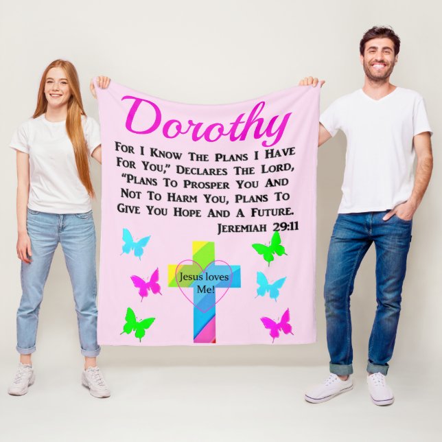 MANTA POLAR JESÚS ME AMA JEREMIAH 29:11 PERSONALIZADO (In situ)