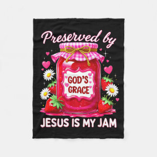 Manta Polar Jesús Mi Mermelada Fresa Coquette Nk Dios Preserva