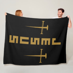 Manta Polar JESUS Nail Cross Christian Faith Para Creyentes GL